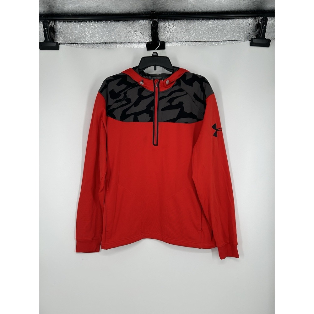 Under Armour Combine Quarter 1/4 Zip Lightweight Hoodie Sweatshirt Loose Large